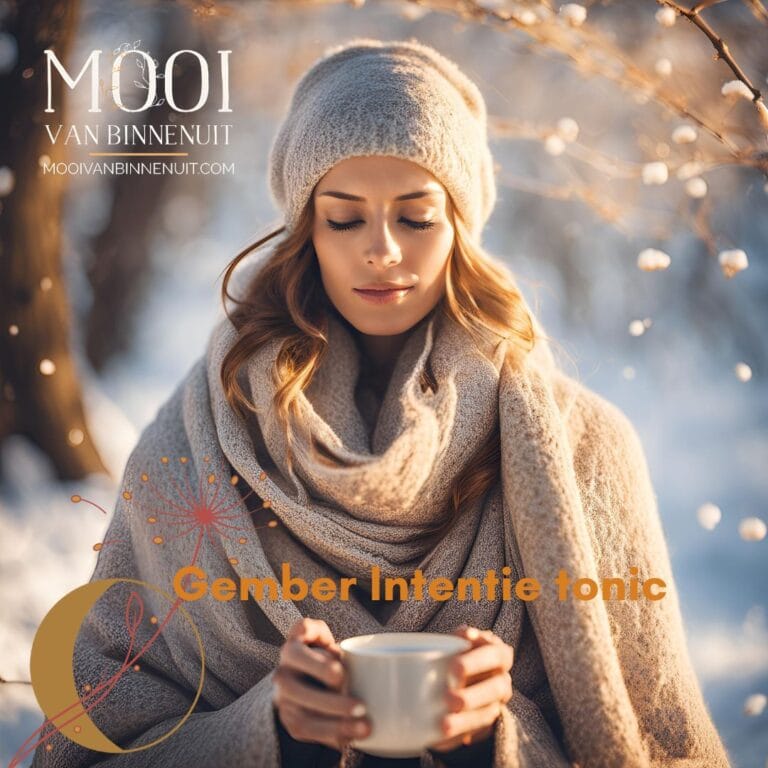 maak gebruik van de stille in de winter. me time met gember intention tonic